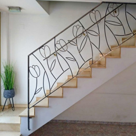Перила ковані з тюльпанами Legran