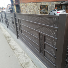 Паркан сварной металический прочный рифлёный Legran