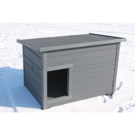 Будка для пса Bud LX 115x80x80 см DREVUS графит (3025)
