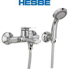 Смеситель для ванны короткий нос HESBE NOVAK EURO (Chr-009)