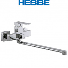 Змішувач для ванни довгий ніс HESBE MILLER EURO (Chr-006)