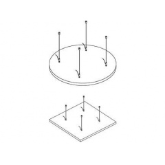 Комплект підвісів TOPIQ Sonic Element для акустичних островів 4 шт Токмак