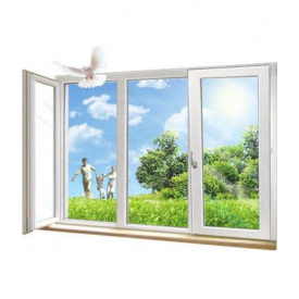 Окно 1760x1350мм монтажная ширина 60мм профиль WDS Ekipazh Ultra 60 с однокамерным стеклопакетом 24 мм