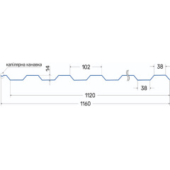 Профнастил Arvedi Т-14 0,45 мм polyester двохсторонній Чернігів