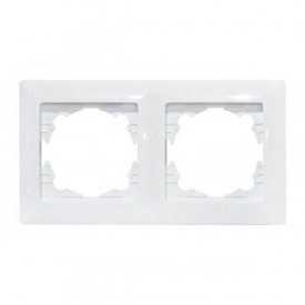 Рамка 2-ная белая TINA