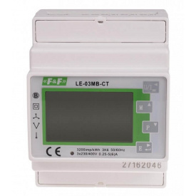 Счетчик электроэнергии F&F LE-03MB-CT 3х230/400В 3х5А