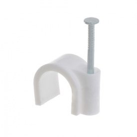 Скоба кабельна 9 мм кругла (уп. 100 шт)