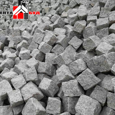 Бруківка гранітна 100х100х50 мм колота 5 см тротуарна плитка з граніту 50 мм