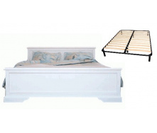 Ліжко 160 з каркасом Клео білий Гербор