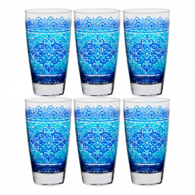 Набір склянок Ferixo Blue Cerve AL29545
