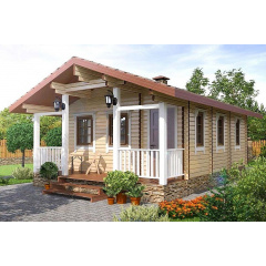 Баня деревянная из профилированного бруса 5.5х7.9 Коломыя