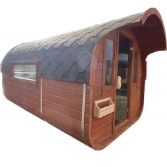 Лазня бочка з душем Овоїд 4,0 м від виробника Thermowood Production Київ