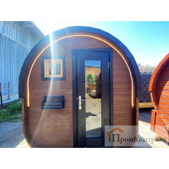 Лазня бочка з душем Овоїд 4,0 м від виробника Thermowood Production Київ