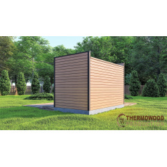 Модульная баня 4,0х2.3м Gartensauna-9 Thermowood Production под ключ от производителя Мелитополь