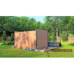 Модульная баня 4,0х2,3м под ключ Gartensauna-20 от Thermowood Production под ключ от производителя Переяслав-Хмельницкий