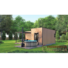Модульний гостьовий будинок 7,0х5,0м з лазнею Sauna House 1 від Thermowood Production Боярка