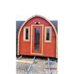 Мобільна лазня 12 метрів у стилі Вікінг під ключ. Outdoor Sauna Viking Косів