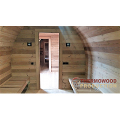 Мобільна лазня 12 метрів у стилі Вікінг під ключ. Outdoor Sauna Viking Косів