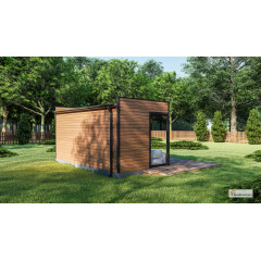 Каркасно-модульна лазня 6х3м Gartensauna-2 під ключ від виробника Переяслав-Хмельницький