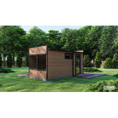 Міні лазня для дачі 6х3м Gartensauna-6 під ключ від виробника. Київ