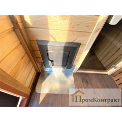 Мобільна лазня-бочка Вікінг 6 метрів у стилі Голку з душем та кімнатою відпочинку під ключ Outdoor POD Sauna Igloo Київ