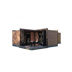 Модульный жилой дом 80,0м2 с баней Sauna House 2 от Thermowood Production Бородянка