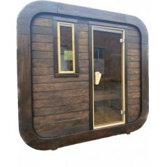 Sauna Cube Quadro Black 2,35x2,0m Thermowood Production Київ