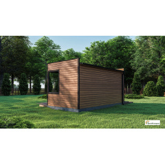 Модульний будинок лазня 6х3м Gartensauna-4 під ключ від виробника Київ