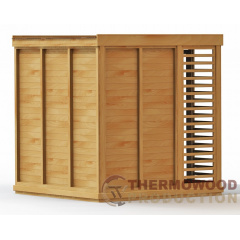 Thermowood Cube outdoor Sauna 2,1х2,1м Деревянная разборная баня под ключ Вознесенск