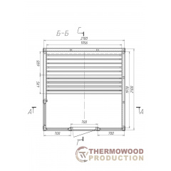 Thermowood Cube outdoor Sauna 2,1х2,1м Деревянная разборная баня под ключ Вознесенск