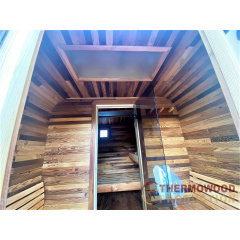 Sauna Cube Quadro Black 3.6x2.35m Thermowood Production Чугуїв