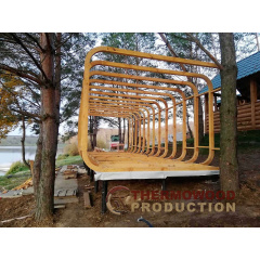 Сауна Cube Quadro 9,0x3,5m от производителя Thermowood Production Чернигов