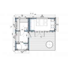 Модульный каркасный дом 6,8х5,6м с баней Sauna House 6 под ключ от Thermowood Production Кривой Рог