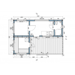 Модульний дачний будинок з лазнею 7,0х4,9м Sauna House 13 від Thermowood Production Луцьк