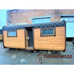 Сауна Cube Quadro 5,6x2,4m с монтажом от производителя Thermowood Production Рівне