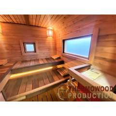 Сауна Cube Quadro 5,6x2,4m с монтажом от производителя Thermowood Production Рівне