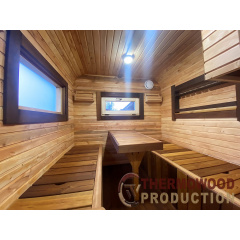 Сауна Cube Quadro 5,6x2,4m с монтажом от производителя Thermowood Production Рівне