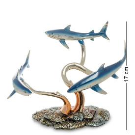 Підставка для пляшки металева Акули blue Pavone AL113931