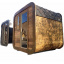 Sauna Cube Quadro Old Wood 2,35x2,0m Thermowood Production Киев