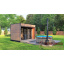 Модульная баня 3,0х2,3м с панорамным окном Gartensauna-18 от Thermowood Production под ключ от производителя Иршава