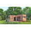 Модульный каркасный дом 6,8х5,6м с баней Sauna House 6 под ключ от Thermowood Production Кривой Рог