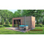 Модульна лазня 6х3м Панорама Gartensauna-11 Thermowood Production під ключ від виробника Черкаси