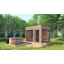 Модульная баня 3,5х2,3м с панорамным окном Gartensauna-19 от Thermowood под ключ от производителя Мелитополь