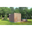 Модульная баня 3,5х2,3м с панорамным окном Gartensauna-19 от Thermowood под ключ от производителя Мелитополь