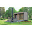 Модульная баня 4,0х2,75м с панорамным окном Gartensauna-23 от Thermowood Production Тячев