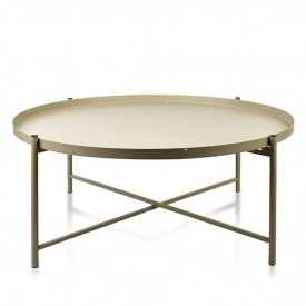 Столик металлический журнальный Flora Lucas 80х32 см Beige (SK000821)