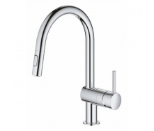 Змішувач для кухні з висувним виливом Grohe Minta 32321002 (330134)