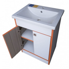 Тумба Mikola-M пластик 3.0 Orange с умывальником Como 80 см Черновцы