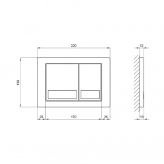 Панель Змиву Для Унітазу Qtap Nest Qt0111M06028Crm Харків