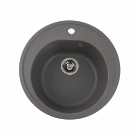 Мойка гранитная для кухни Platinum LUNA матовая серый муссон